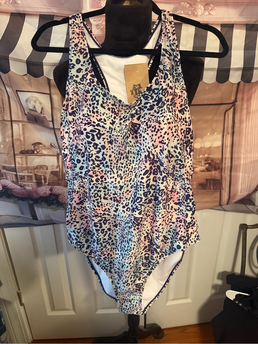 Pastel Leopard One-Piece Swimsuit
